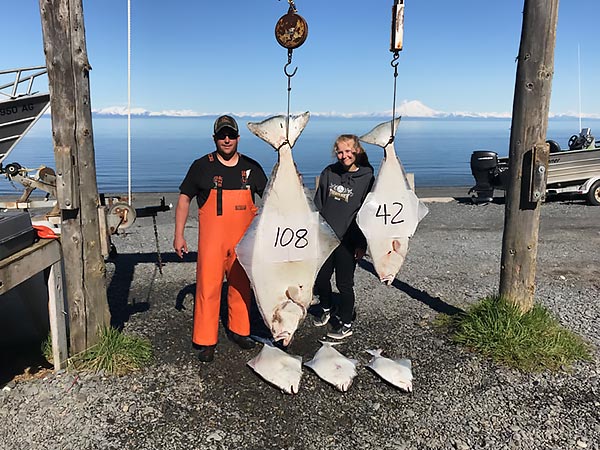 Halibut fishing on Cook Inlet Alaska